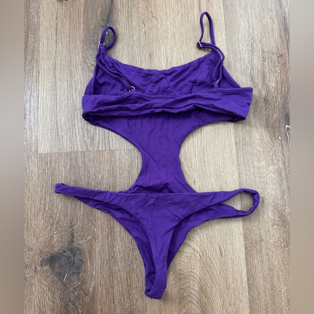 Pretty Please purple Indah swimsuit small - Picture 2 of 5